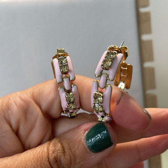 TOVA Jewelry - TOVA Light pink hoops